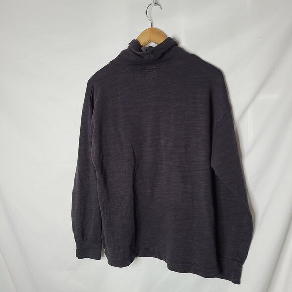 J.Crew Gray Vintage Fleece Cotton Terry Turtleneck AS079 Sz‎ M - Picture 2 of 6